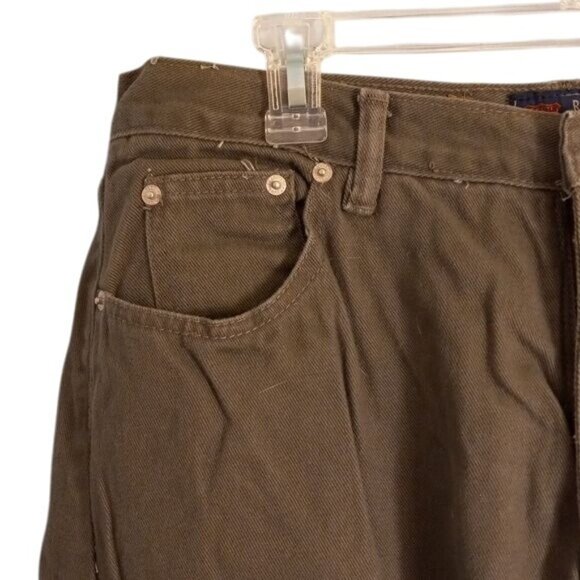 Route 66 Size 17/18 Jeans Juniors Relaxed Fit Green Premium Jeanswear Denim Mom - Picture 4 of 12